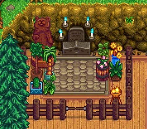 The trick to this exploit is filling the inventory, hitting the Statue with the pickaxe, and then activating the Shrine. . Stardew valley grandpas shrine